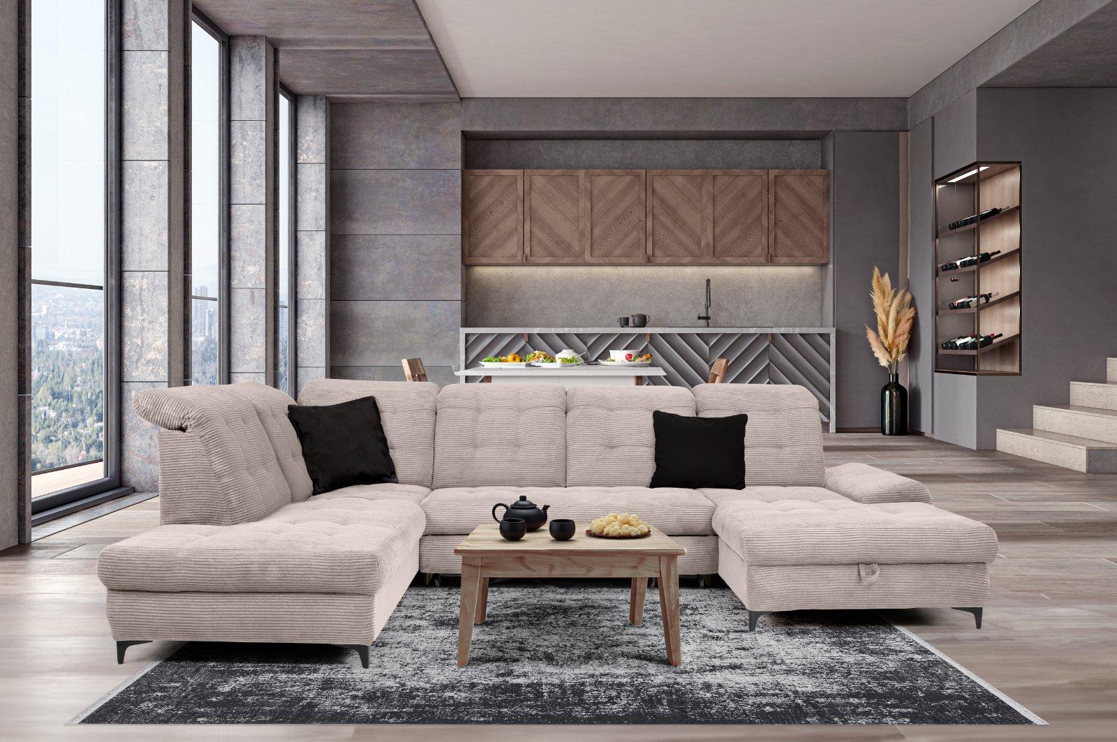 Wohnlandschaft RIVIERA mit Schlaffunktion