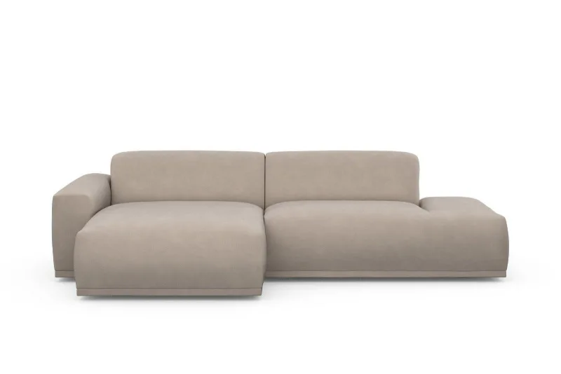 Ecksofa L-Form BELLA in Taupe
