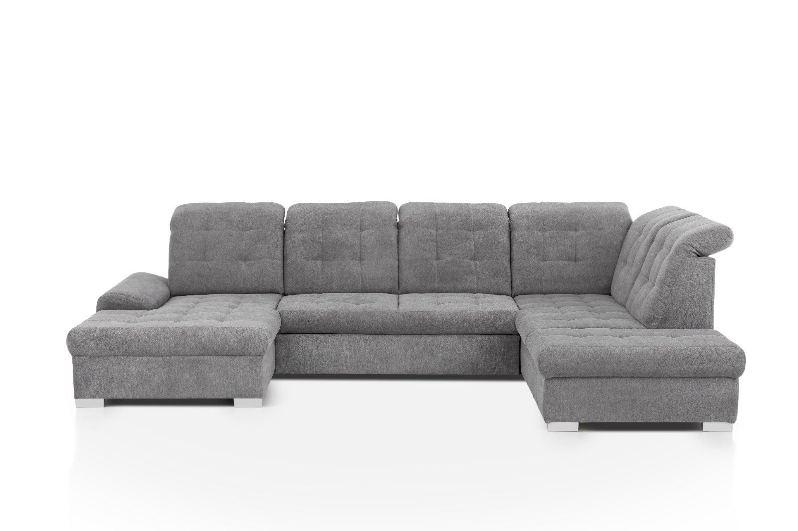 Wohnlandschaft U-Form mit Schlaffunktion