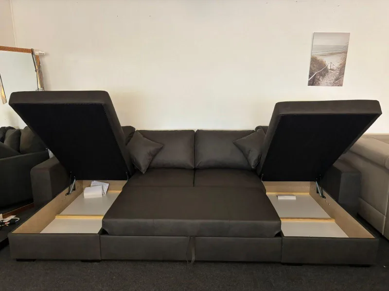 Wohnlandschaft Schlafsofa U-Form GRANDI - Bild 4