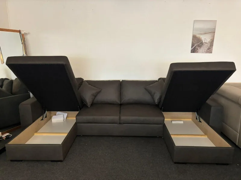 Wohnlandschaft Schlafsofa U-Form GRANDI - Bild 5