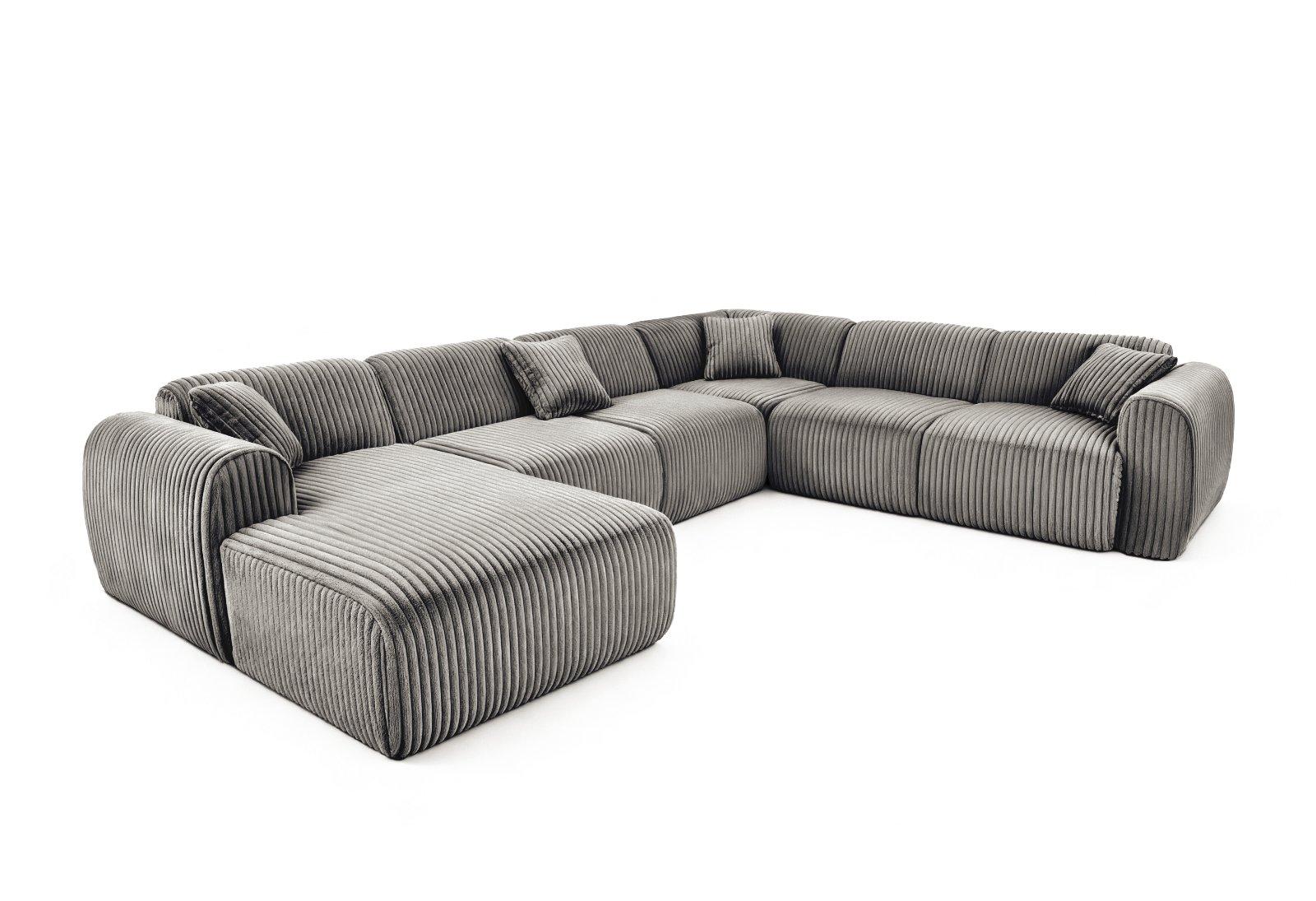 Wohnlandschaft XXL OCEAN in Grau