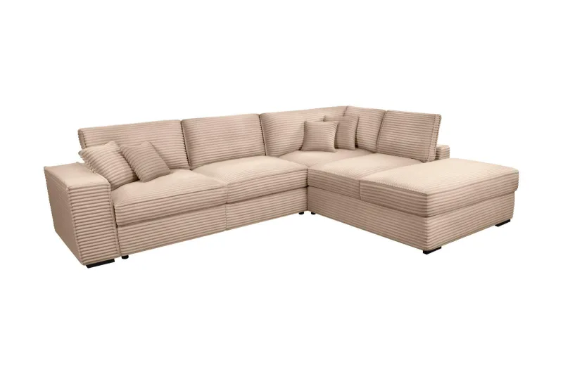 Ecksofa L-Form Cord Plüsch CALYPSO - Bild 2