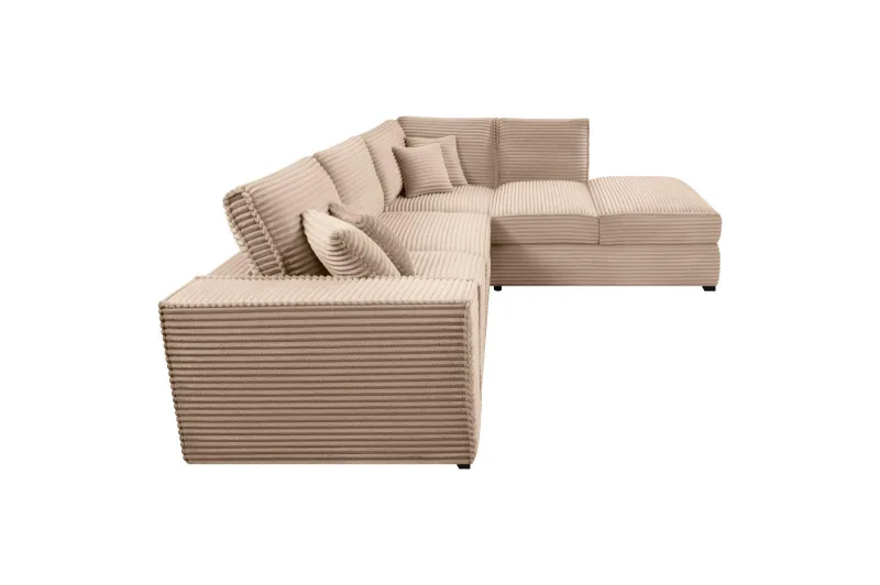 Ecksofa L-Form Cord Plüsch CALYPSO - Bild 4