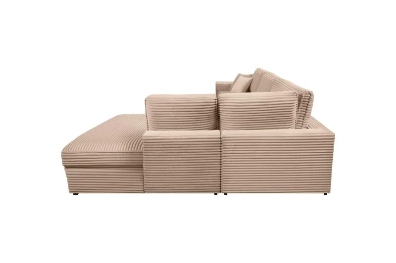 Ecksofa L-Form Cord Plüsch CALYPSO - Bild 5