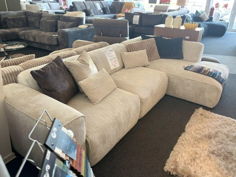 Ecksofa MIRABELL L-Form Beige - Bild 3