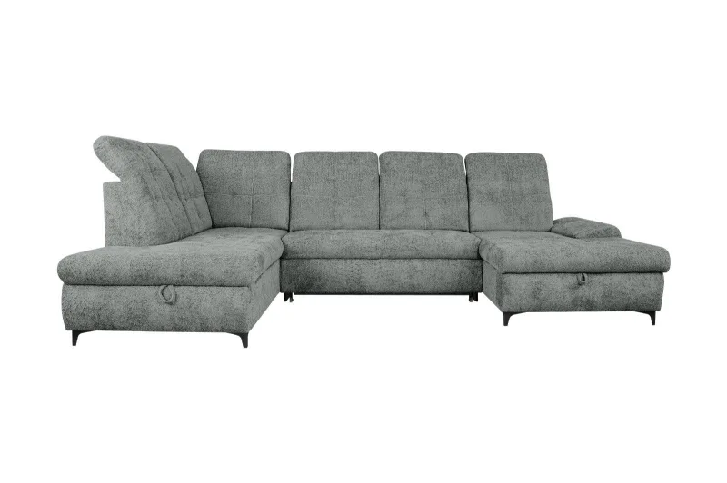 Schlafsofa RIVIERA U-Form in Grau - Bild 2