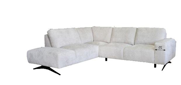 Ecksofa Sinan in Silber