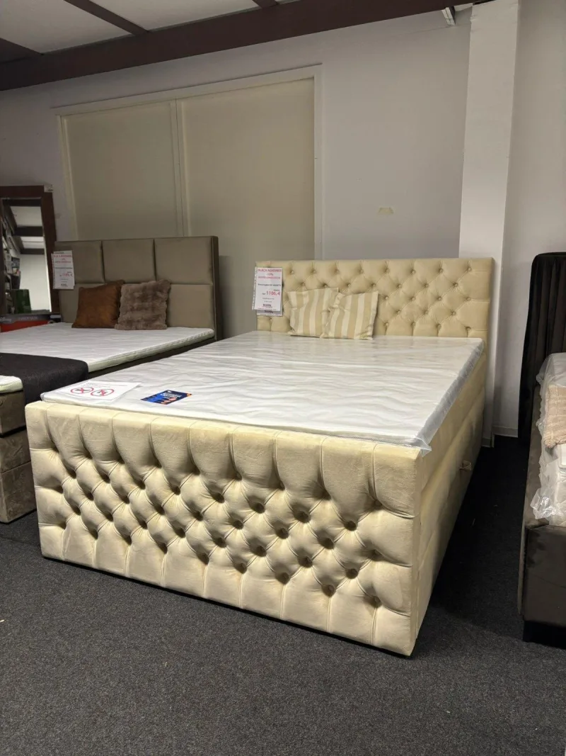 Boxspringbett 160x200cm AMARETTA mit Topper - Bild 2