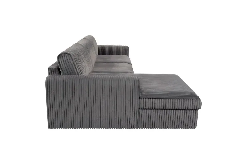Ecksofa Plüsch Cord VENEZIA - Bild 5