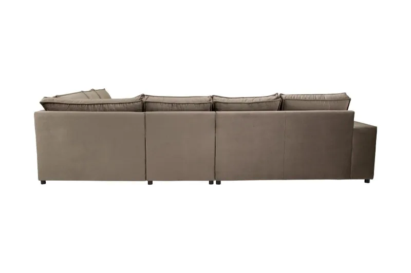 Ecksofa XXL MYKONOS in Braun-Khaki - Bild 5