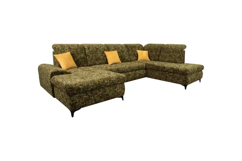 Wohnlandschaft RIVIERA 2 U-Form Schlafsofa - Bild 3