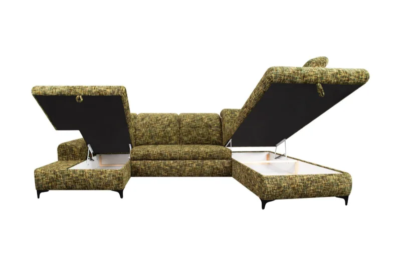 Wohnlandschaft RIVIERA 2 U-Form Schlafsofa - Bild 9