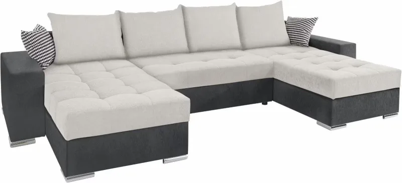 Schlafsofa JASMIN U-Form in Anthrazit - Bild 2