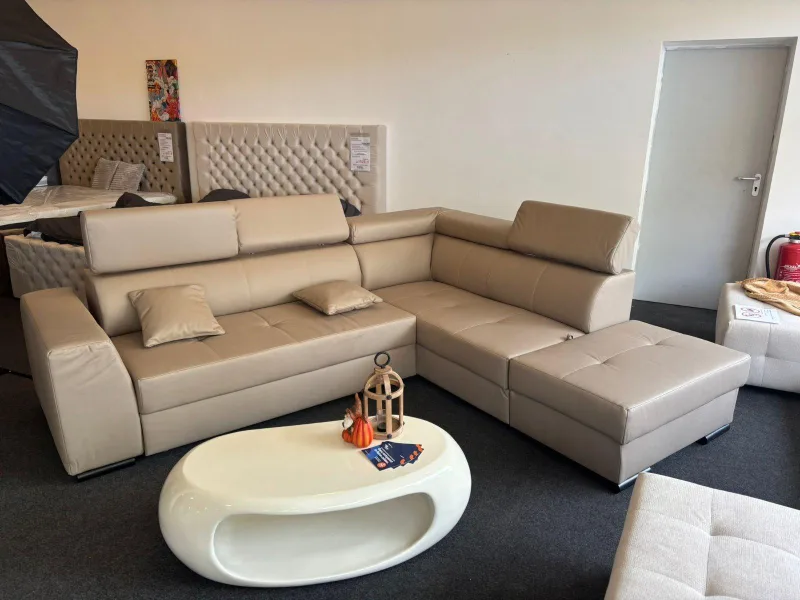 Ecksofa AMADEO mit Schlaffunktion und Stauraum - Bild 3