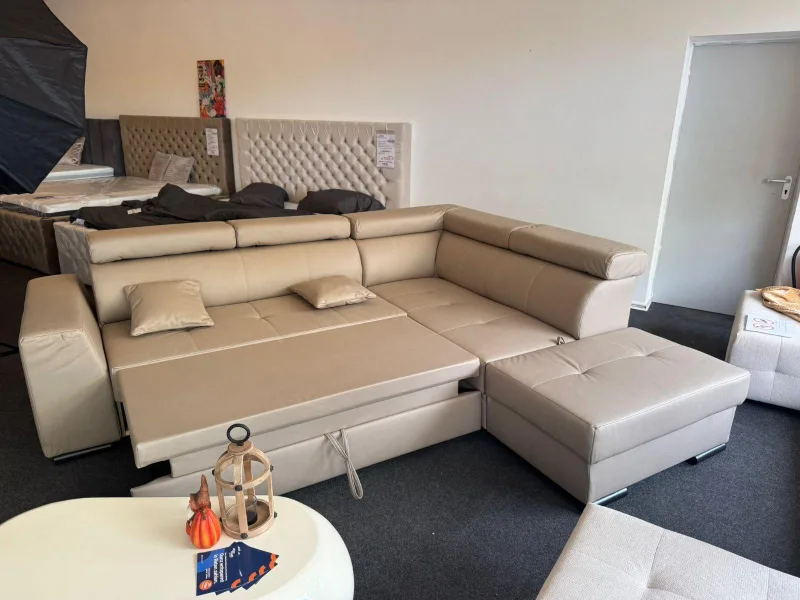 Ecksofa AMADEO mit Schlaffunktion und Stauraum - Bild 4