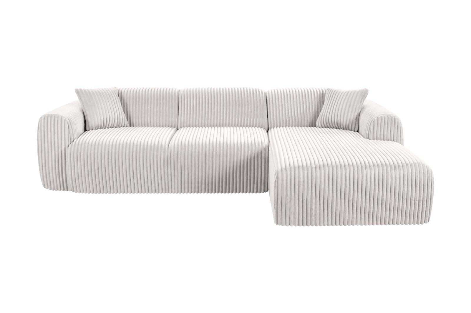 Ecksofa L-Form Ocean in Weiß
