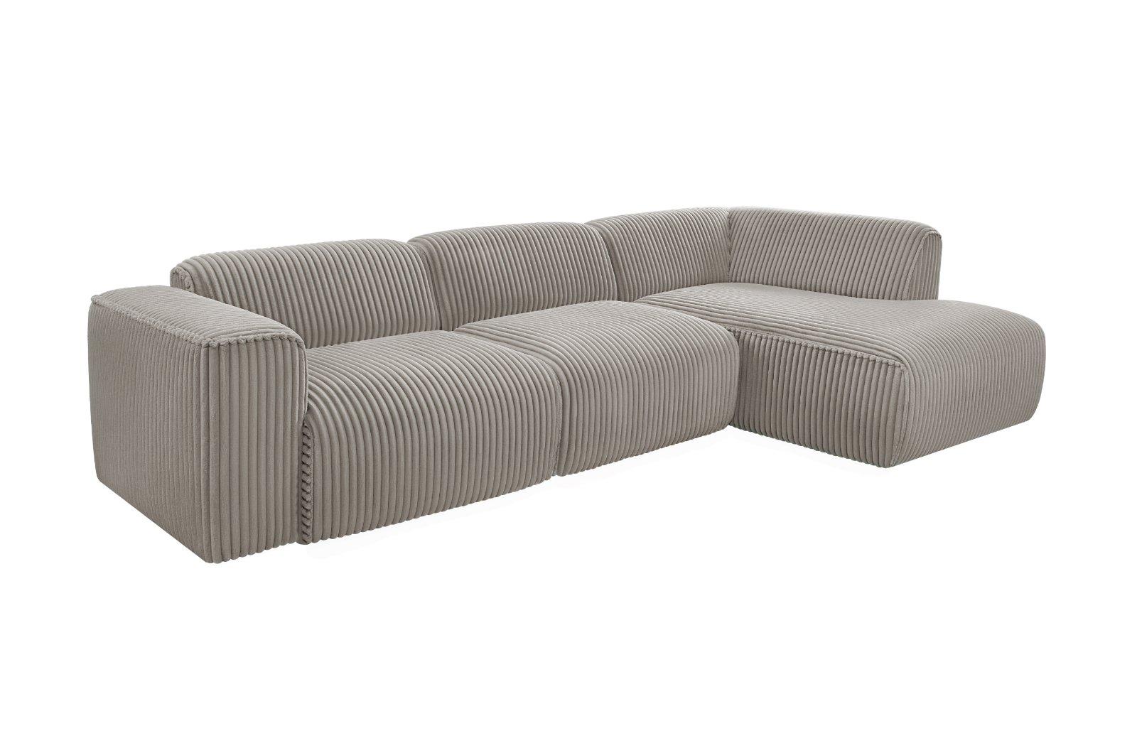 Ecksofa Plüsch Cord MIRABELL