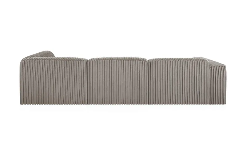 Ecksofa Plüsch Cord MIRABELL - Bild 5