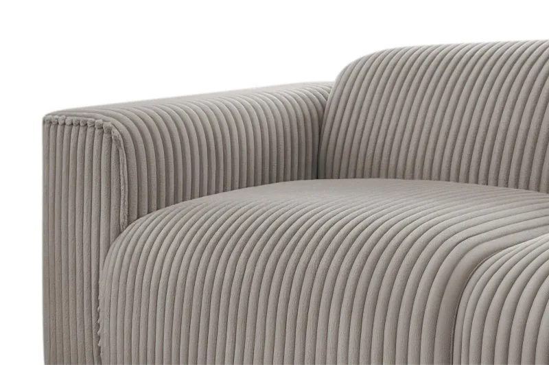 Ecksofa Plüsch Cord MIRABELL - Bild 6