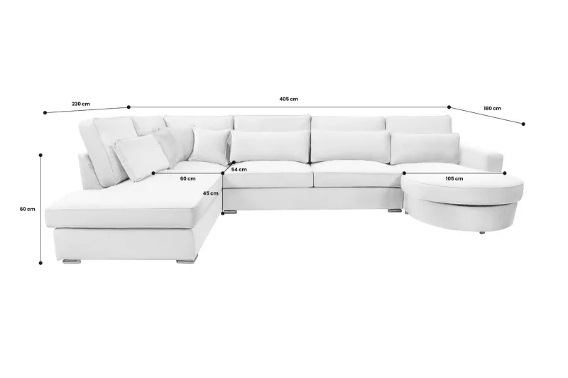 Wohnlandschaft Mailand U-Form - Bild 13
