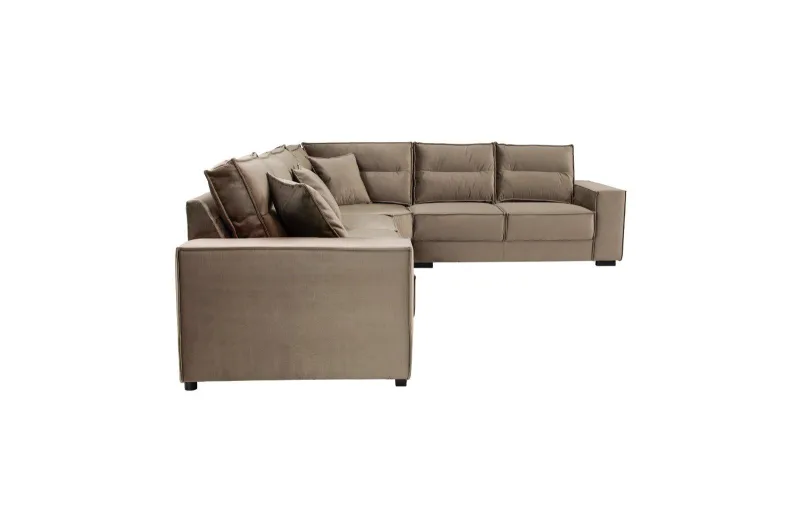 Ecksofa XXL MYKONOS in Braun-Khaki - Bild 3
