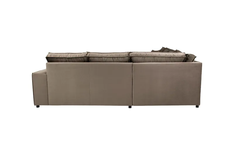 Ecksofa XXL MYKONOS in Braun-Khaki - Bild 4