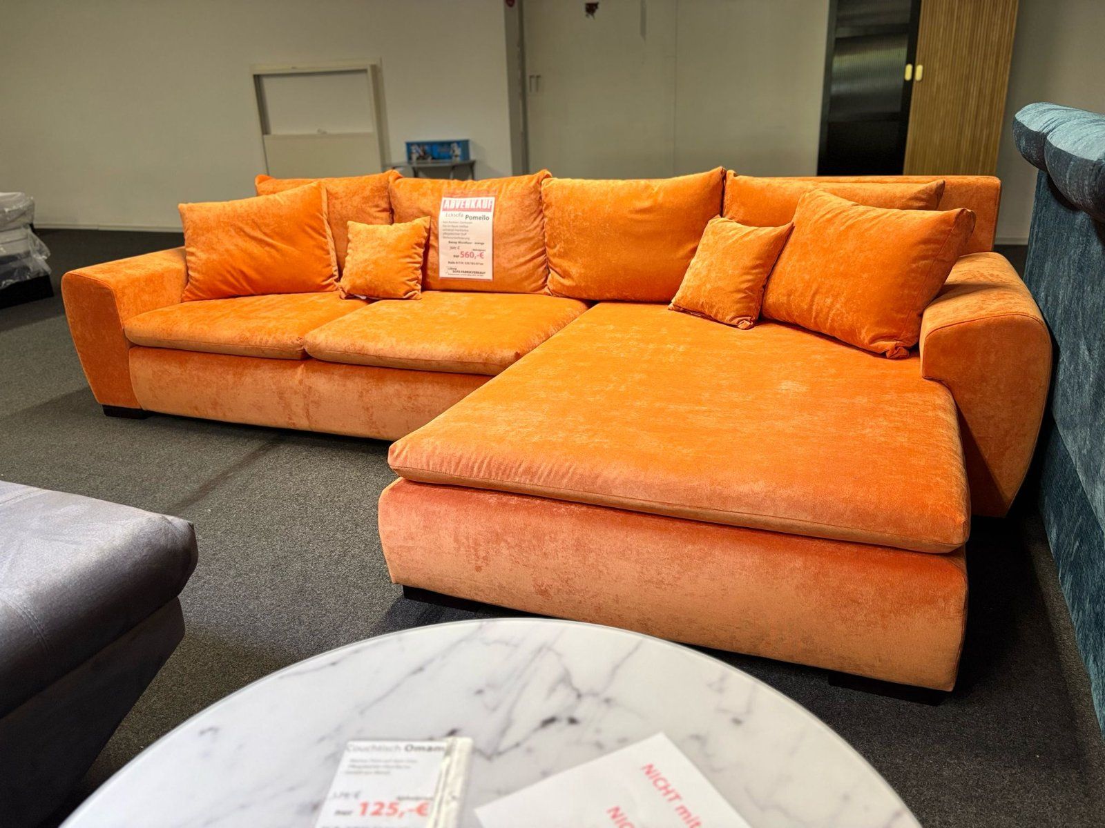 Ecksofa Pomello in Orange