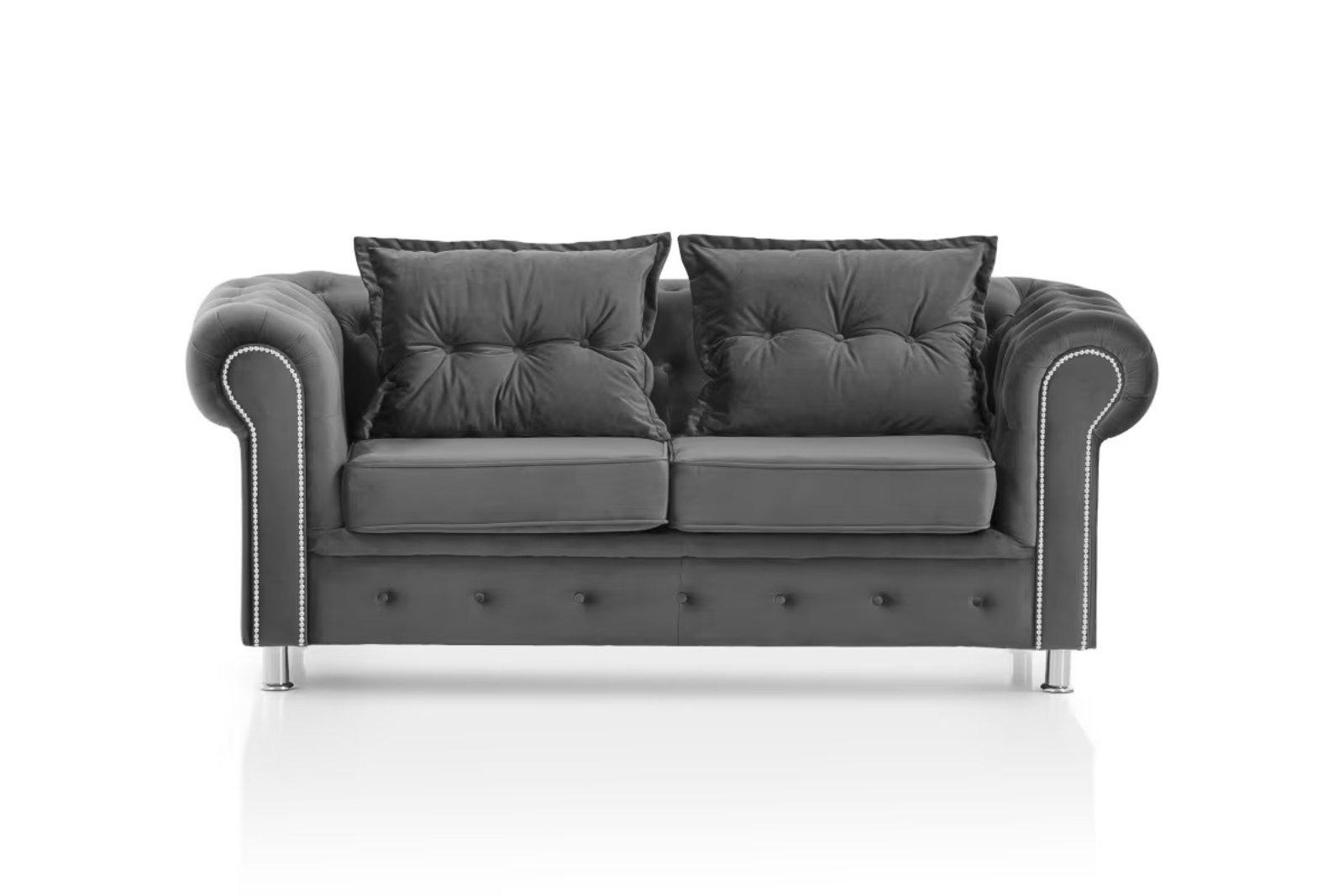 Chester 2-Sitzer Sofa in Dunkelgrau