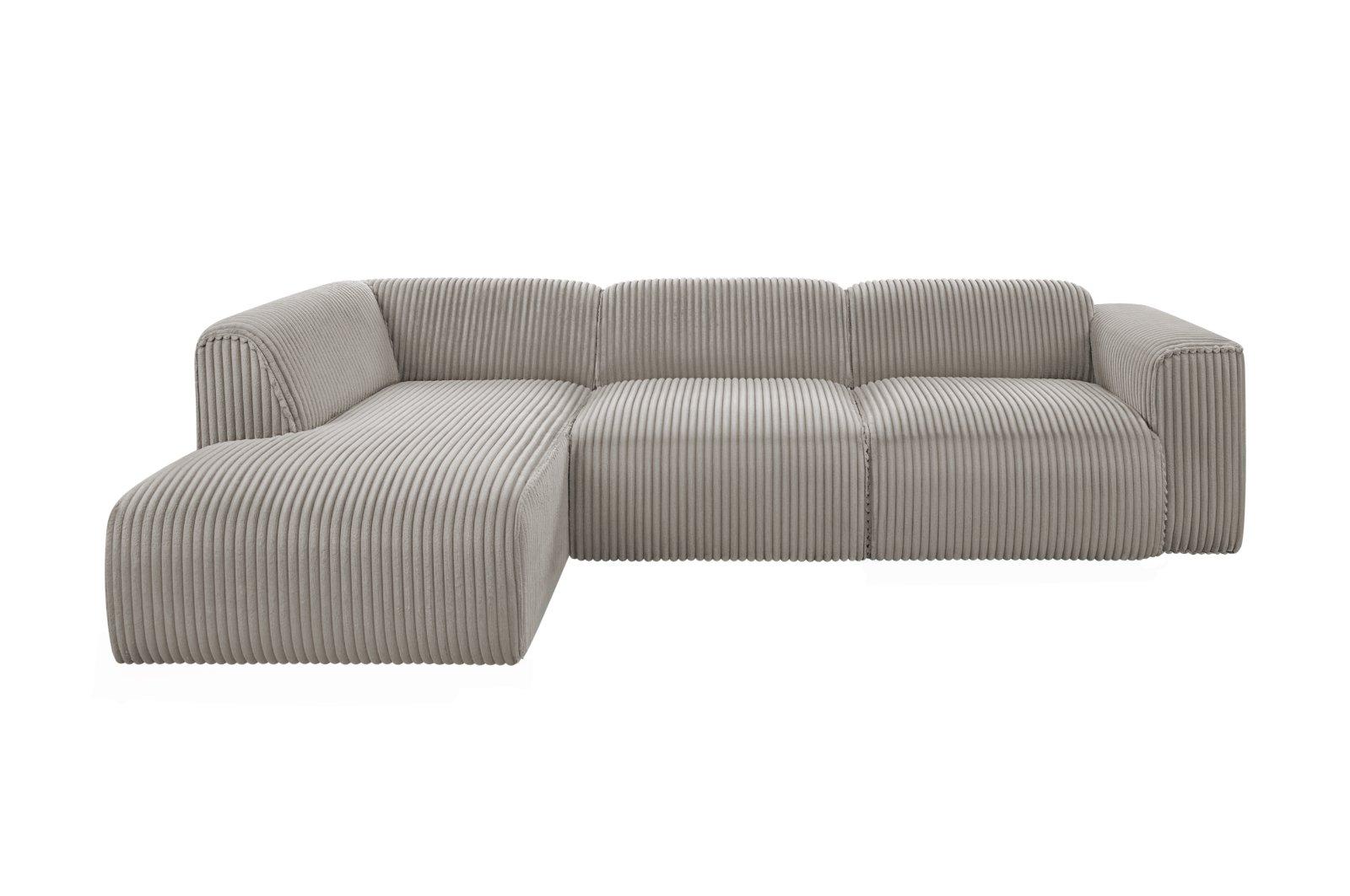 Ecksofa Plüsch Cord MIRABELL