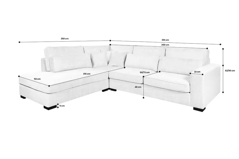 Ecksofa NEBULA mit Federkern - Bild 8