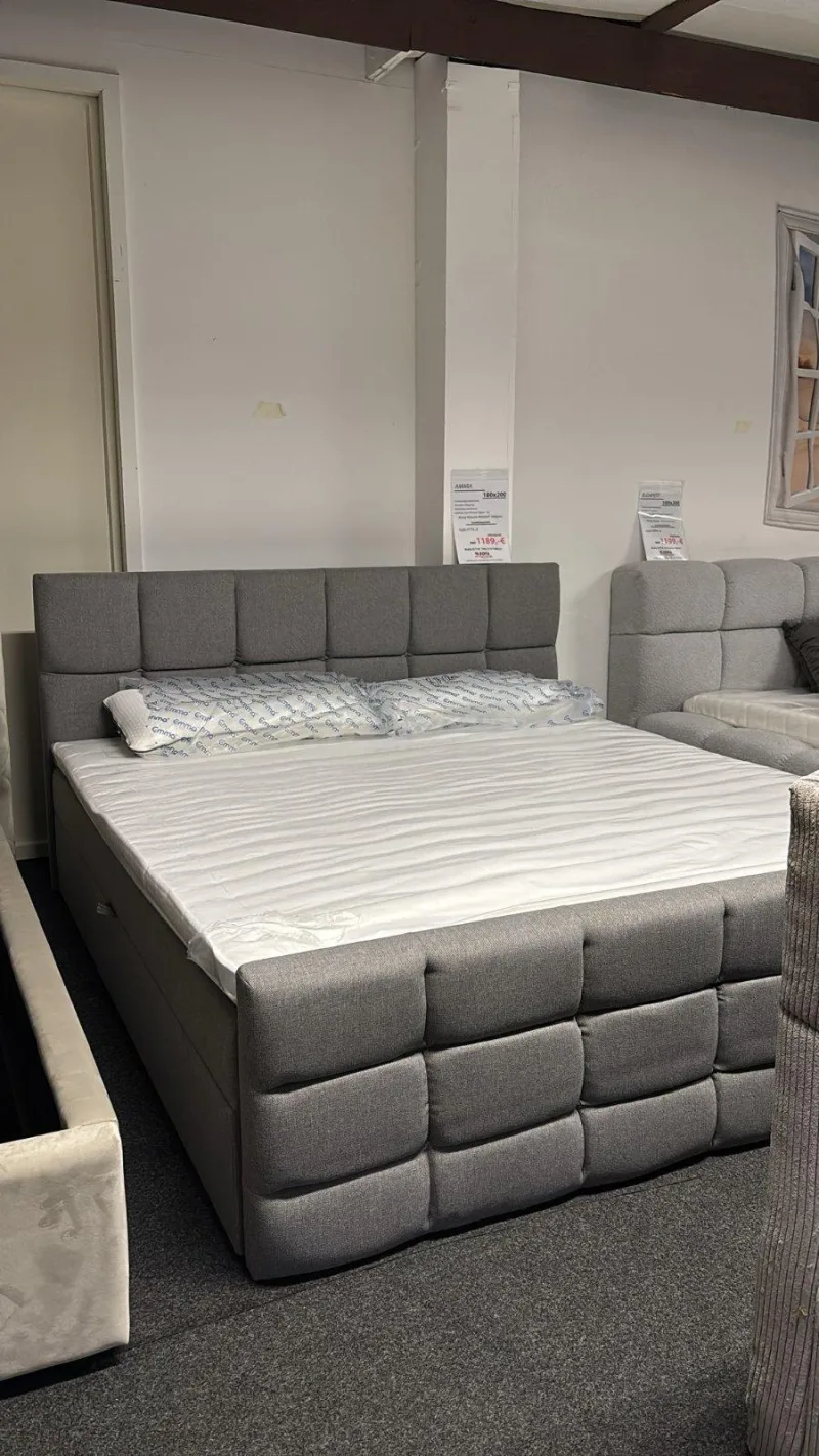 Boxspringbett AMARA 180x200cm mit Topper - Bild 3