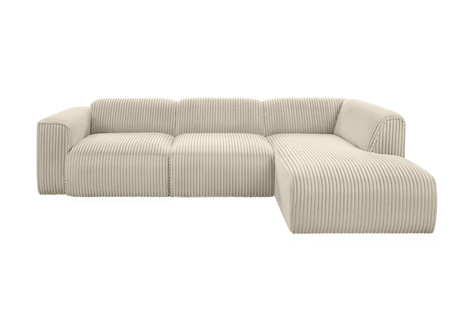 Ecksofa Plüsch Cord MIRABELL