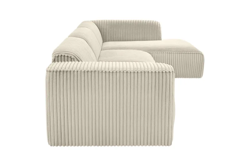 Ecksofa Plüsch Cord MIRABELL - Bild 4