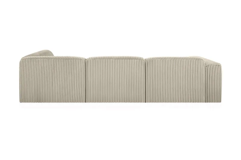 Ecksofa Plüsch Cord MIRABELL - Bild 6
