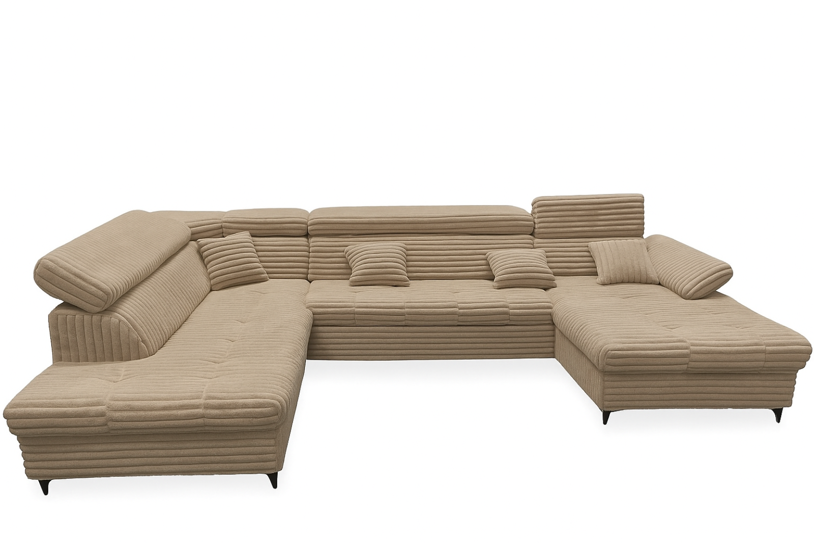 Wohnlandschaft ETERNA U-Form mit Schlaffunktion