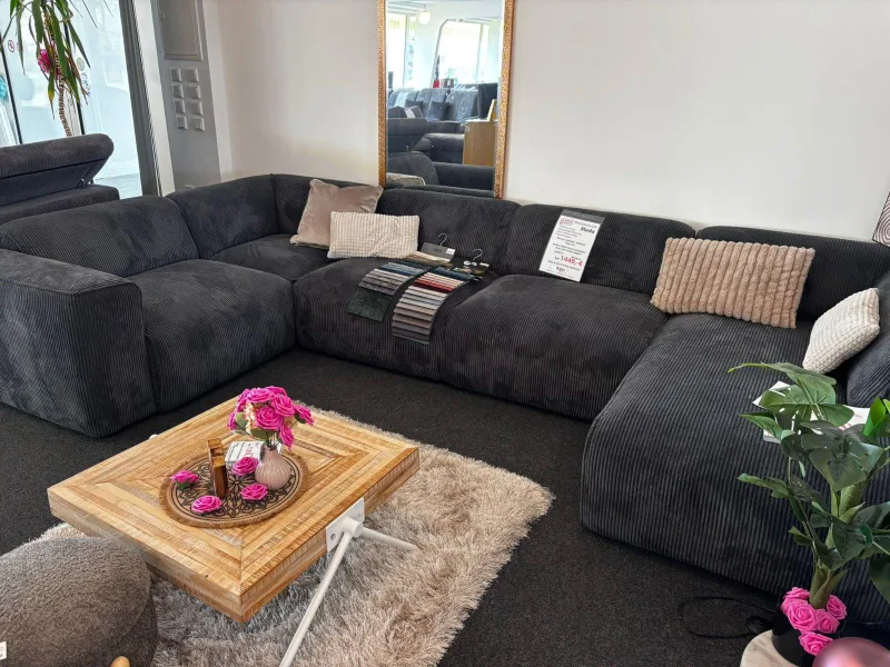 Modulares Sofa MIRABELL in Anthrazit - Bild 2