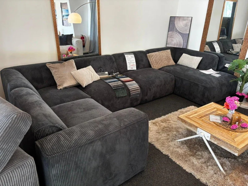 Modulares Sofa MIRABELL in Anthrazit - Bild 3