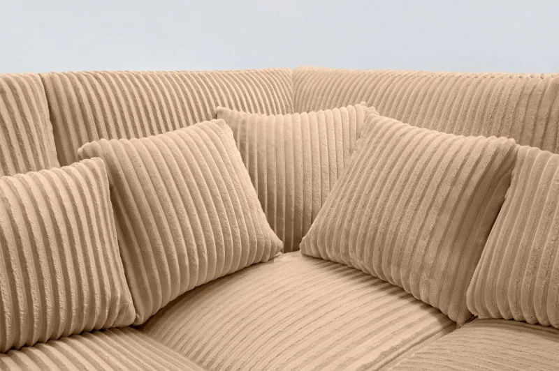 Ecksofa L-Form MELINDA in Beige - Bild 10