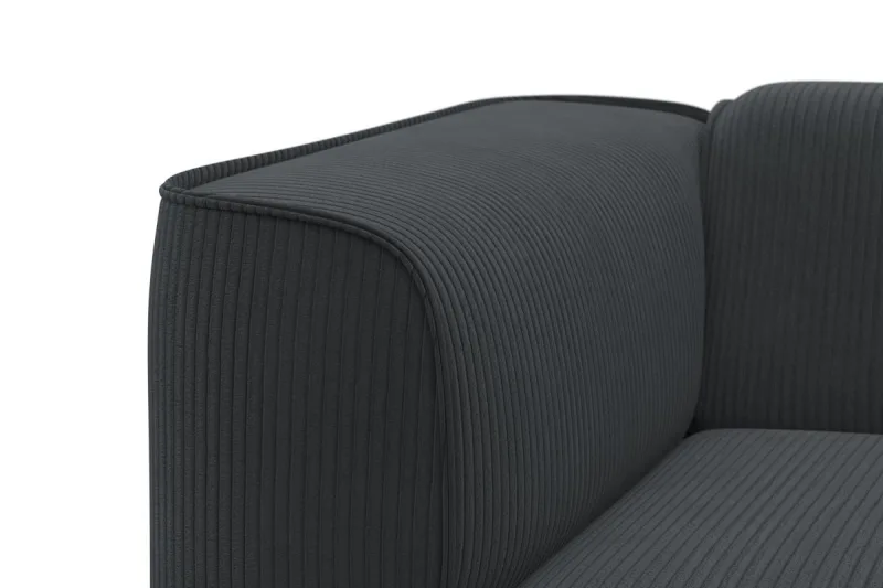 Ecksofa L-Form MIRABELL Cord anthrazit - Bild 4