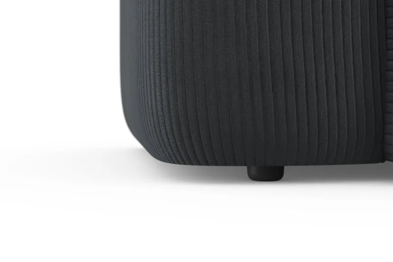 Ecksofa L-Form MIRABELL Cord anthrazit - Bild 5