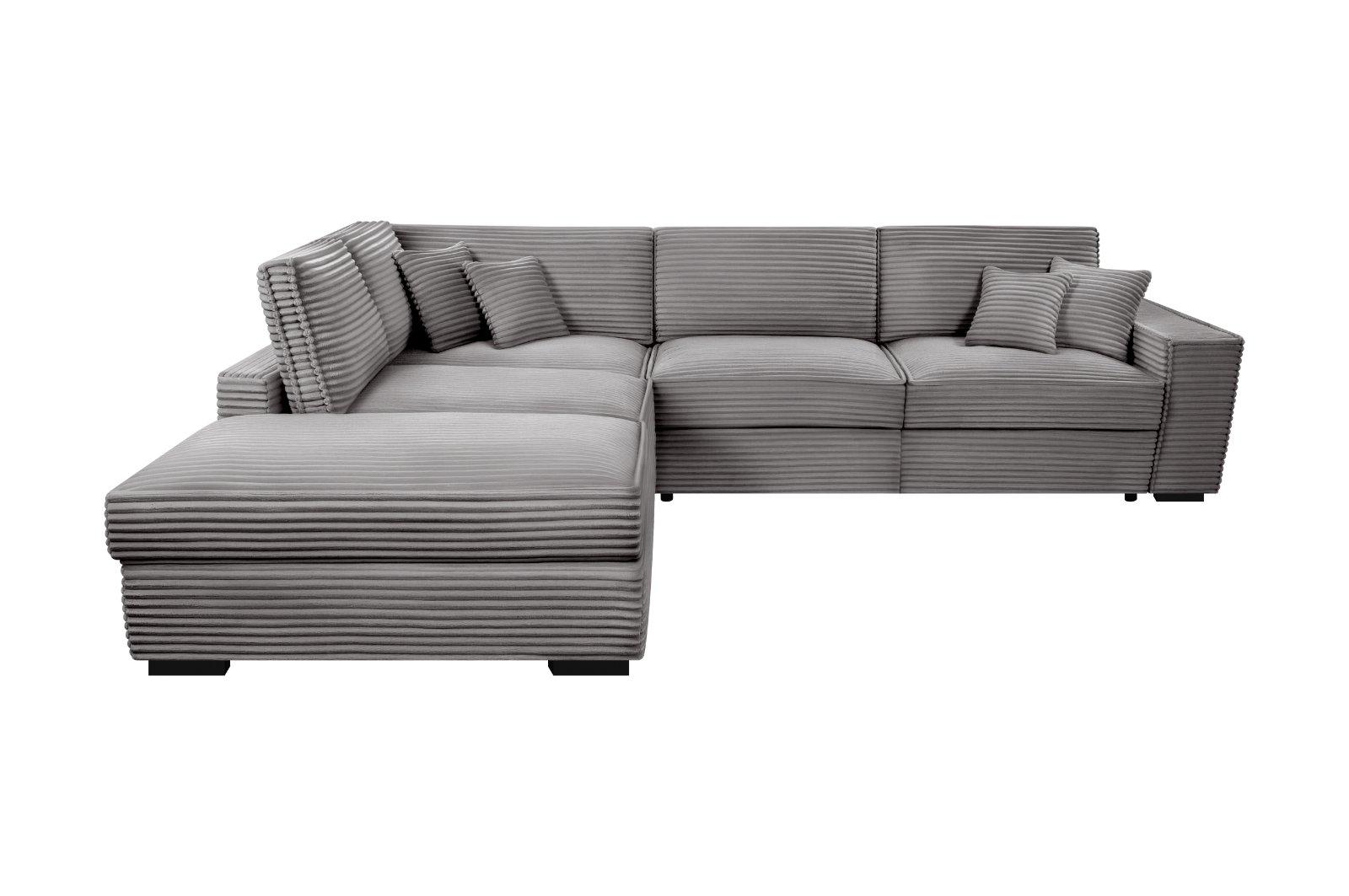 Ecksofa CALYPSO L-Form Cord Plüsch