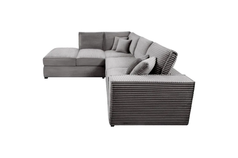 Ecksofa CALYPSO L-Form Cord Plüsch - Bild 4
