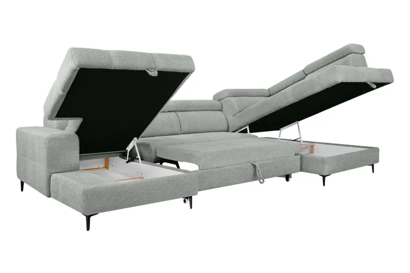 Wohnlandschaft U-Form mit Schlaffunktion ROYALE - Bild 10