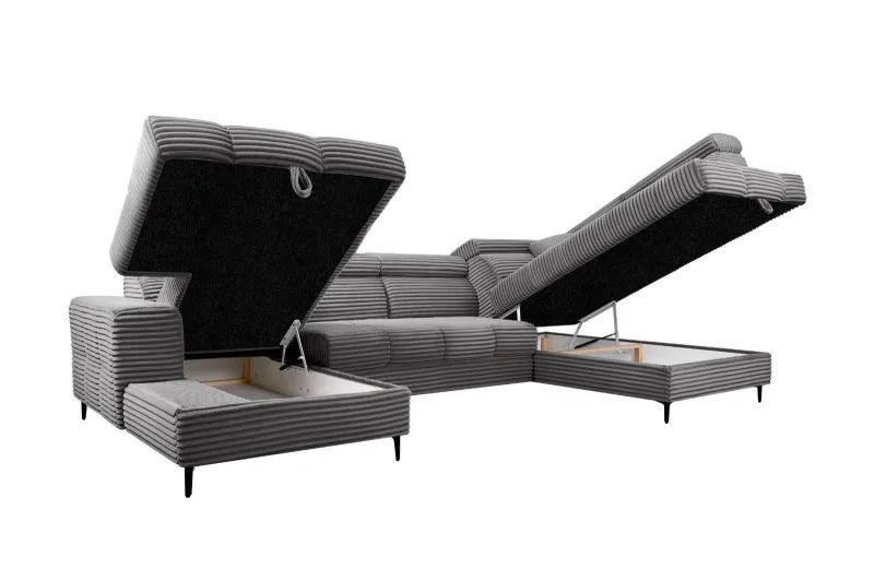 Wohnlandschaft U-Form ROYALE mit Schlaffunktion - Bild 9