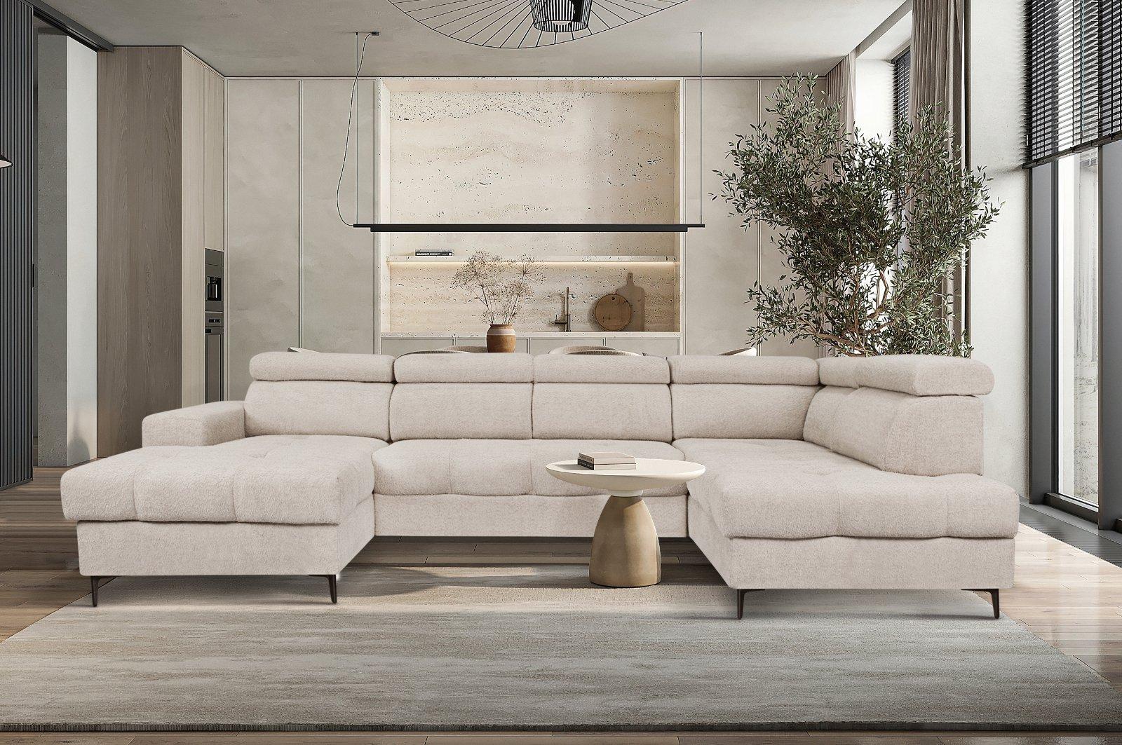 U-Form Wohnlandschaft mit Schlaffunktion