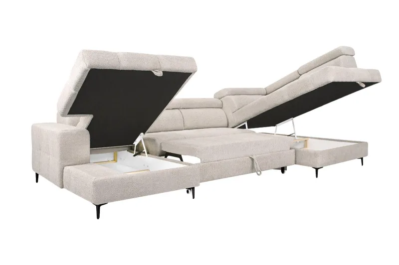 U-Form Wohnlandschaft mit Schlaffunktion - Bild 10