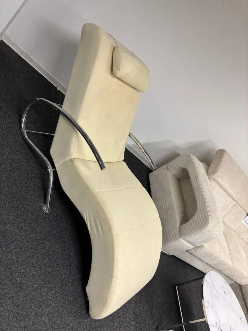 Liegesessel Lombard - Beige Microfaser - Bild 3