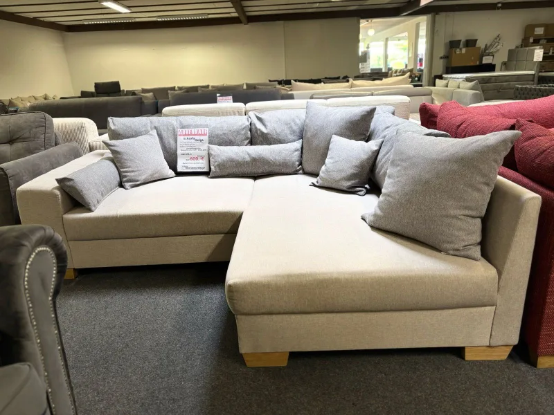 Ecksofa Helena in Beige/Grau