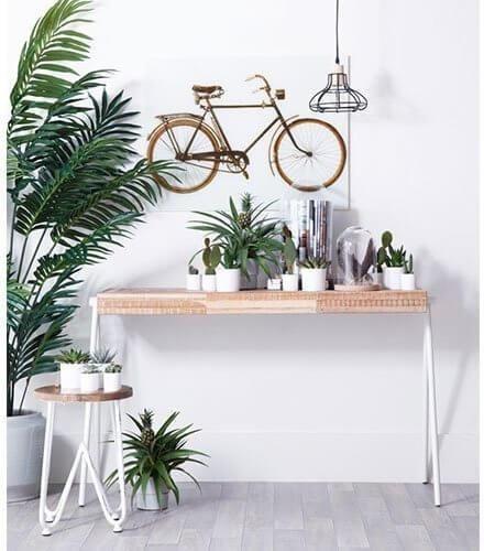 Ablagetisch SQUARE - Weißes Metallgestell